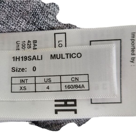 BA&SH Dress Womens 4 Silver Gray Salina Lady Metallic Open Back Party Dress NWT - Picture 9 of 14